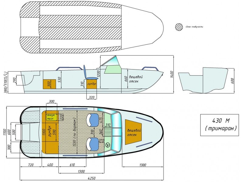 Wyatboat 430 M тримаран